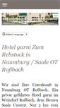 Mobile Screenshot of hotel-zum-rebstock.de
